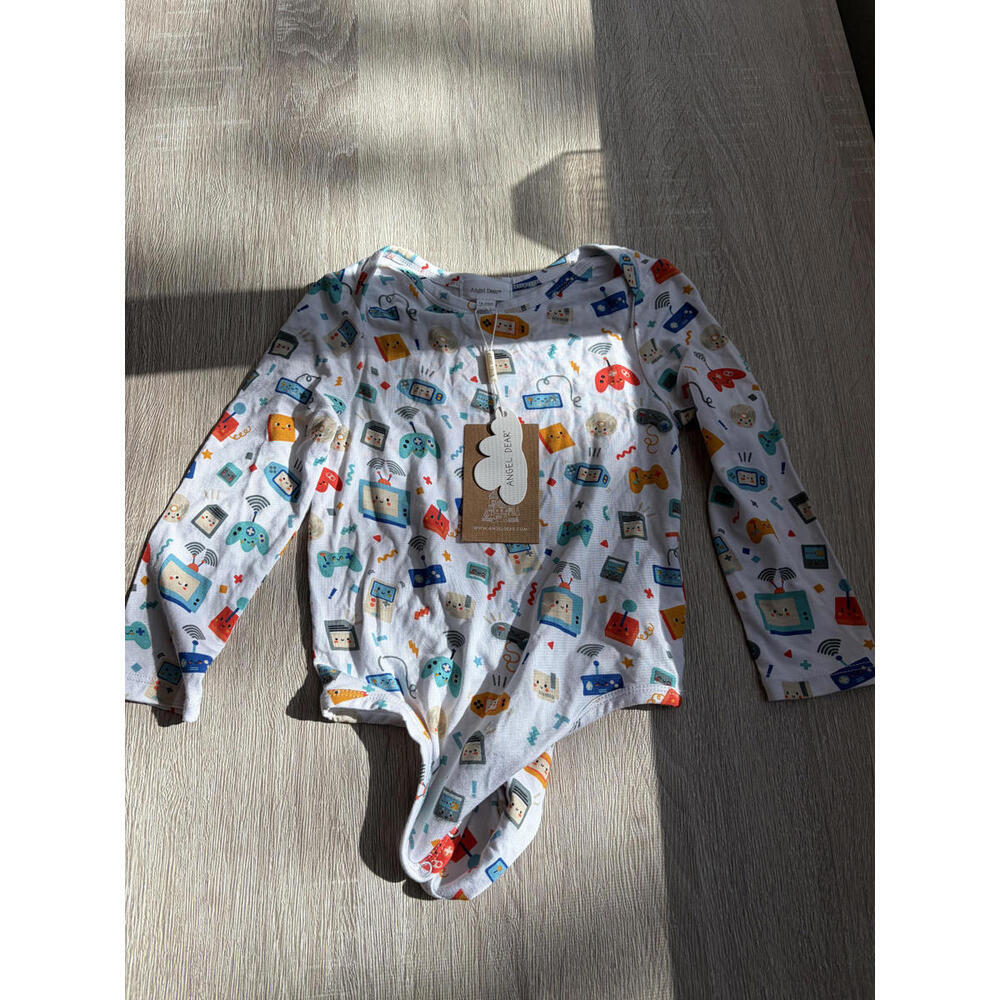 NWT Angel Dear Long Sleeve Gaming Onesie size 18-24M